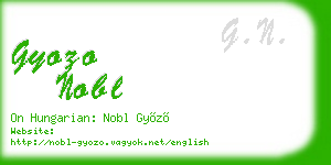 gyozo nobl business card