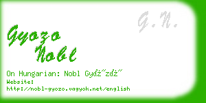 gyozo nobl business card